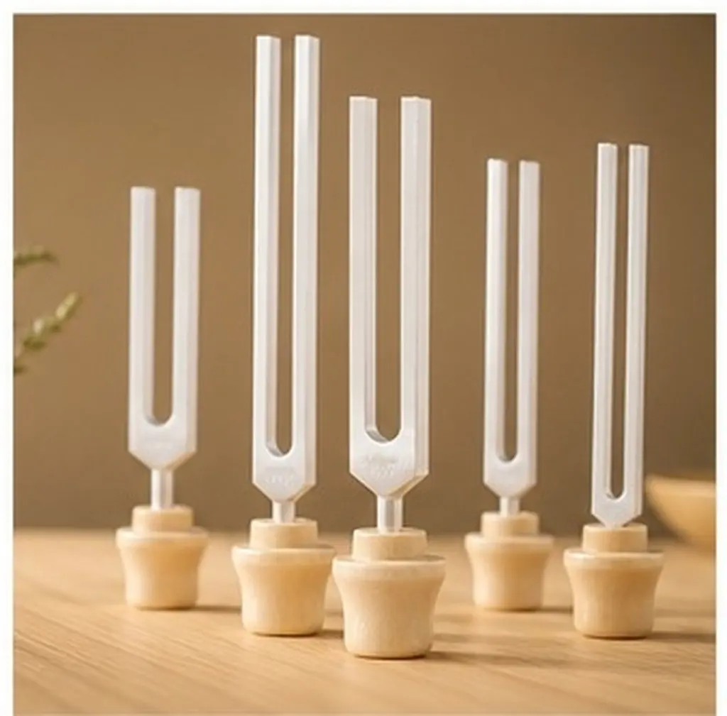 Universal Wooden Tuning Fork Mount Base Non-Slip Holder Block for Focus Relaxation Sessions Sturdy Musical Instrument Support