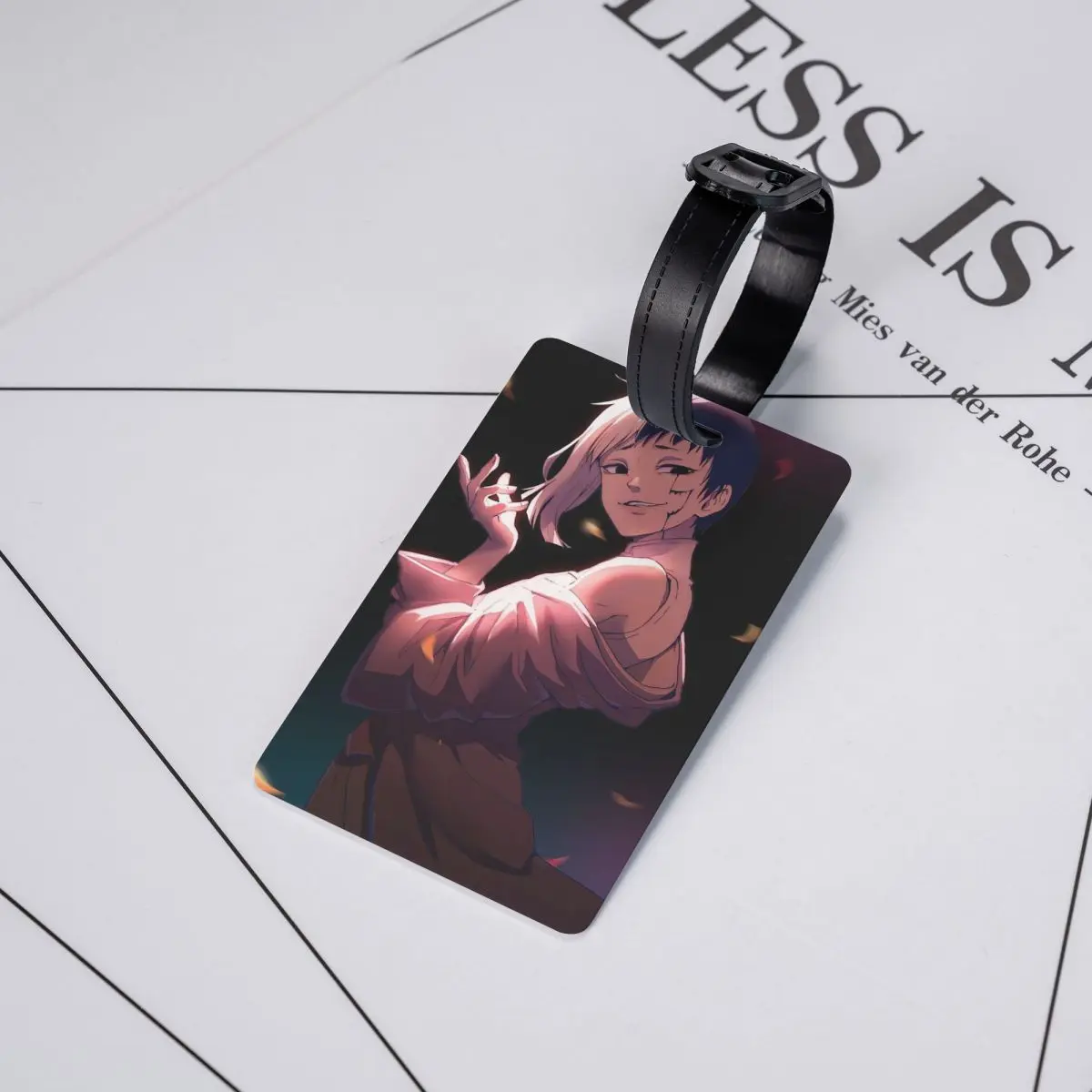 

Бирка для багажа Gen Asagiri Dr Stone Apan, аксессуар для чемодана, дорожная бирка, идентификатор для багажа, держатель для этикетки с именем и адресом