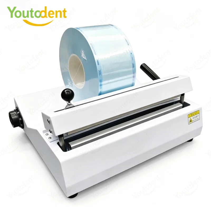 Dental Sealing Machine for Sterilization Pouches Dental Sterilization Packaging Machine Manual Medical Adjustable Temp Sealer