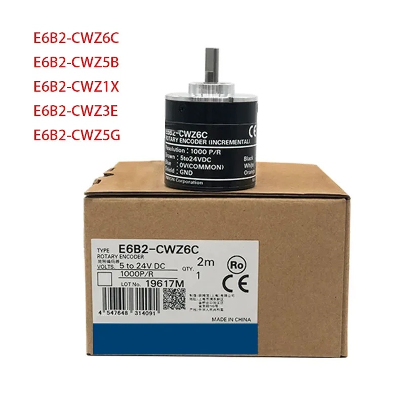 

Optical Encoder E6B2-CWZ6C E6B2-CWZ5B E6B2-CWZ1X E6B2-CWZ3E E6B2-CWZ5G 5-24v Photoelectric Rotary Incremental Encoder