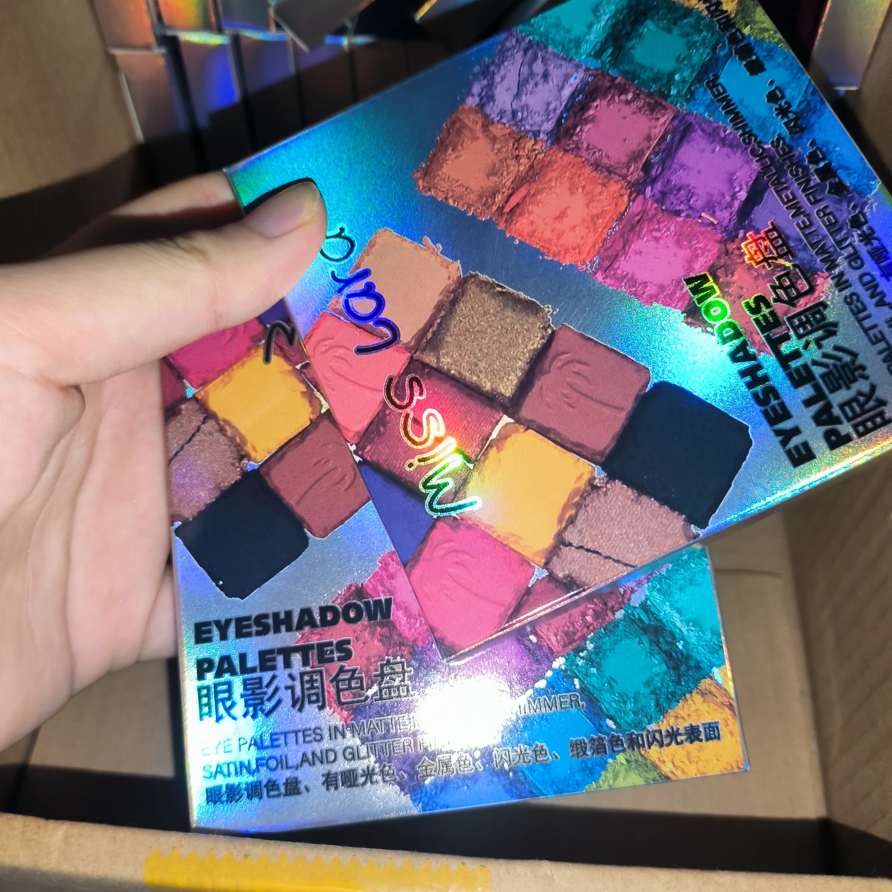 Paleta de sombra de ojos en polvo para uñas, 16 colores, pigmento degradado iridiscente, polvo para fiesta, maquillaje Y2K, polvo decorativo para uñas y cuerpo