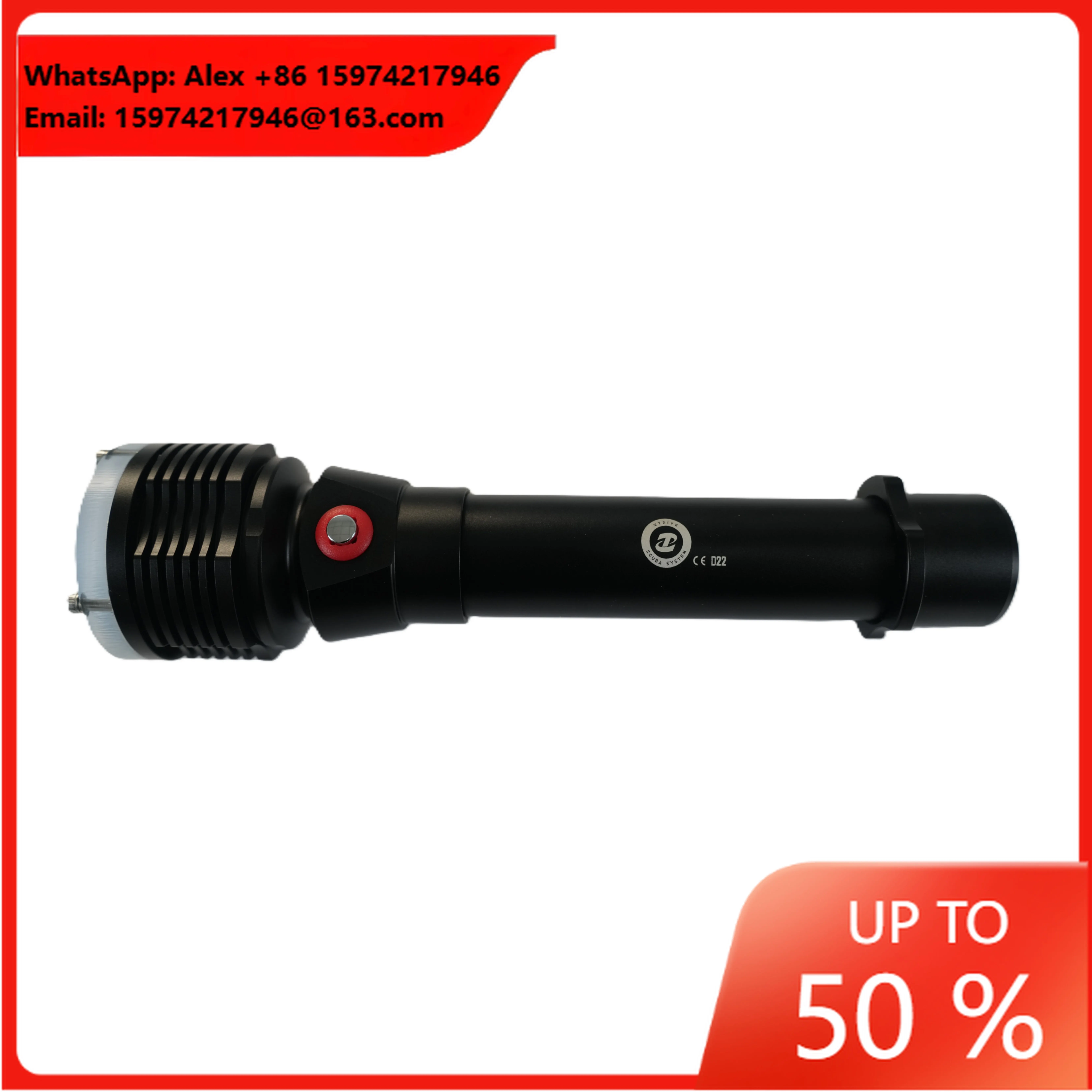 Magnetic Charging Diving Flashlight Professional Underwater Exploration Dive Light