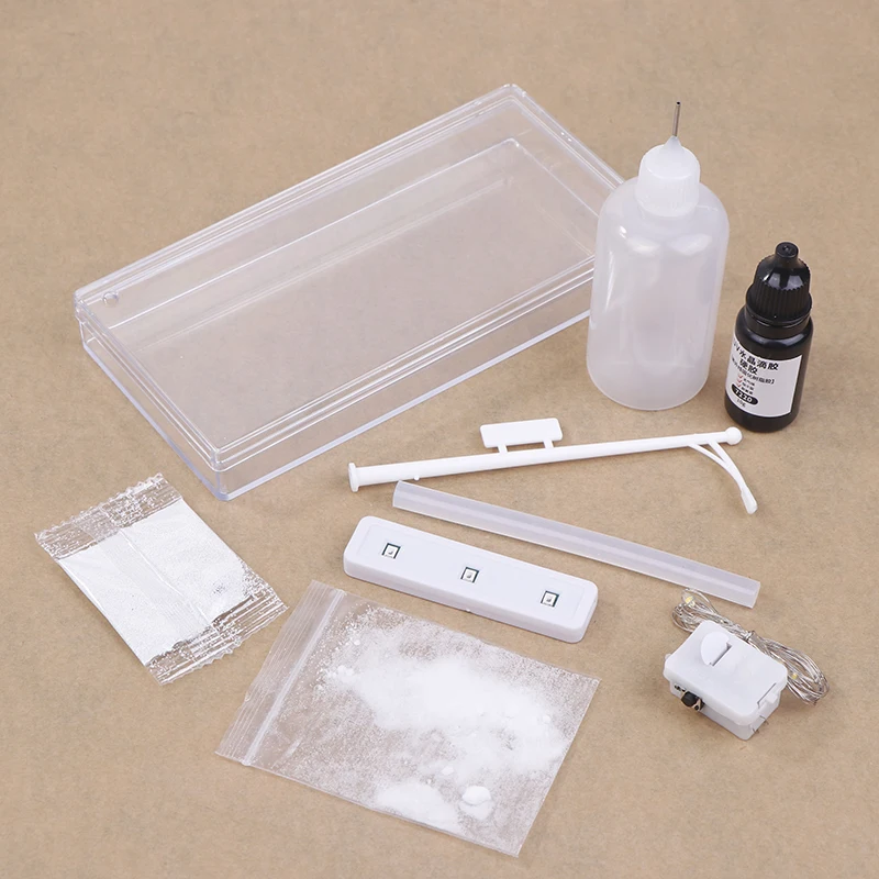 DIY ضوء الشارع الثلوج محاكاة الاطفال لعبة العلوم الجذعية تكنولوجيا أداة الفيزياء كيت ألعاب تعليمية للأطفال لعبة تعلم