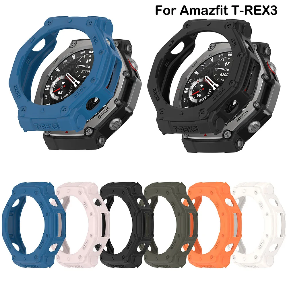 Armor Hollow PC Protector Case For Amazfit T-REX 3 Frame Hard Cover Protective Shell For Huami Amazfit T-Rex3 Cases Bumper