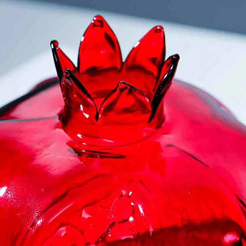 Pomegranate Glass Vase Home Decor Flower for Fruit Cachepot Flowers Room Decoration Creativity Nordic