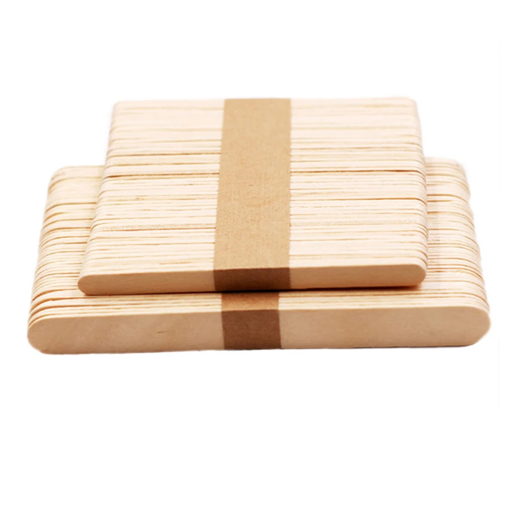 

50Pcs Wood Craft Sticks Colored DIY Popsicle Craft Sticks Primary Color 114x10x2mm Classroom Kids Handmade Art Puzzle Materials