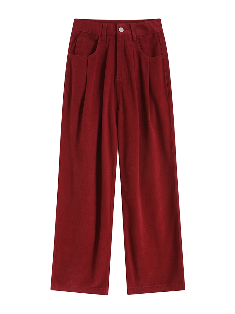 Wide Leg Jeans with Belt Women High Waist Slim Loose Casual Vintage 2023 New Straight Trousers Ladies White Black Denim Pants