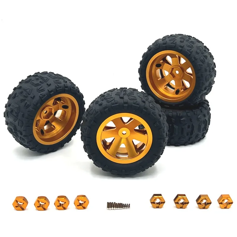 Jantes de metal de 86 mm, rodas de rally para MJX 16207 08-09-10 14210 WLtoys 1/16 A959 144001   10 1/12 124017 -18-19