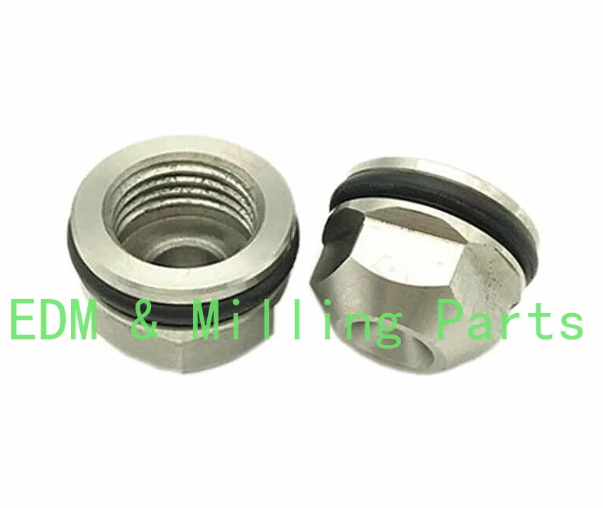 Tuerca giratoria de acero inoxidable Charmilles Wire EDM C420 para guía superior 100444744 100432545   Para herramienta de chispas EDM