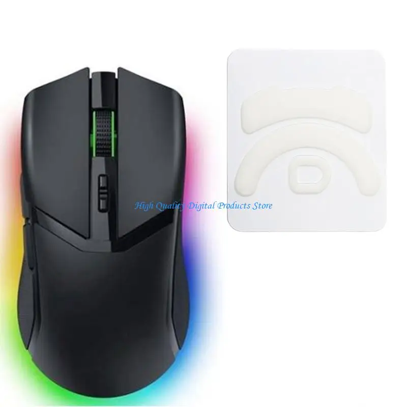 U2JE Smooth Mouse Feet Set for Gaming Mouse Skates Smooth Glides on Desk Curved Edges