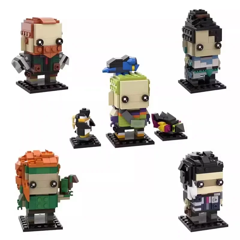 Bricklink Ideas Game Valoranted Action Figures Bricks Head MOC Set Duelist Sentinel Building Blocks Kid Toys Boys Christmas Gift view 4