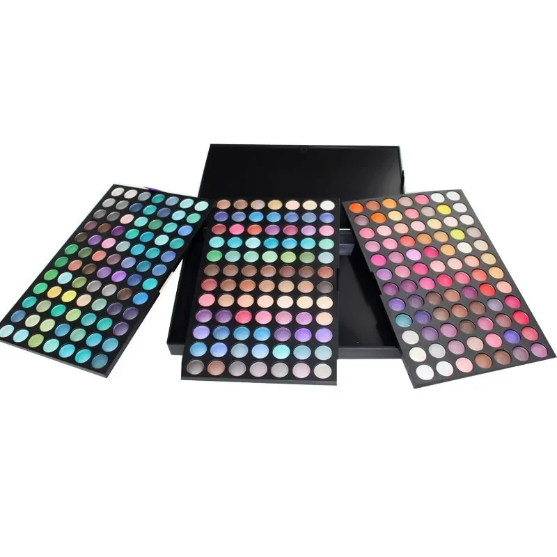 Best-Selling Popfeel Makeup 252 Colors Glitter Eye Shadow Palette Make Up High-Light Minerals Pigment Powder Eyeshadow Pallete