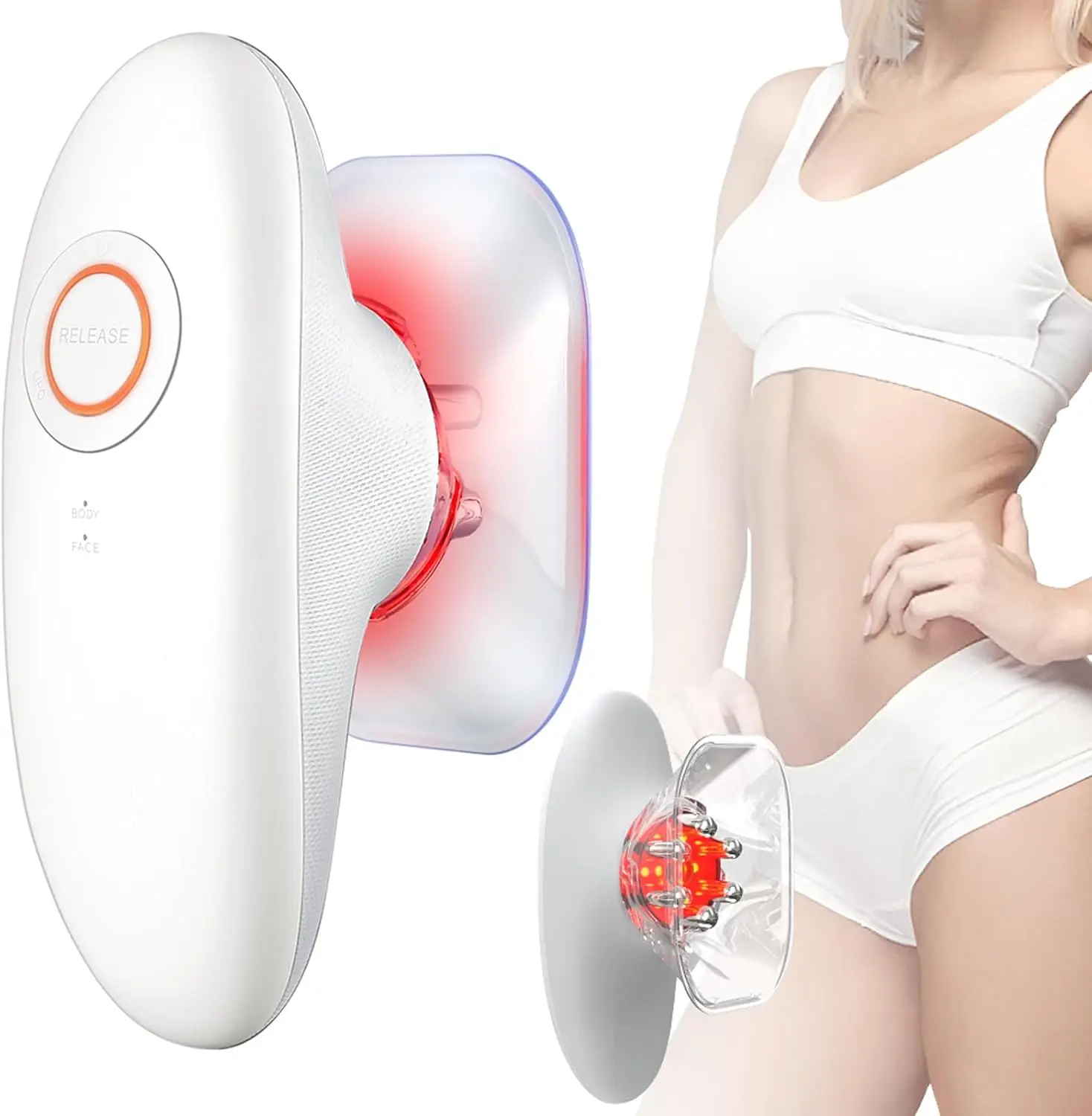 

Cordless Body Sculpting Massager with Cupping Therapy - For Belly, Waist, Arms & Legs