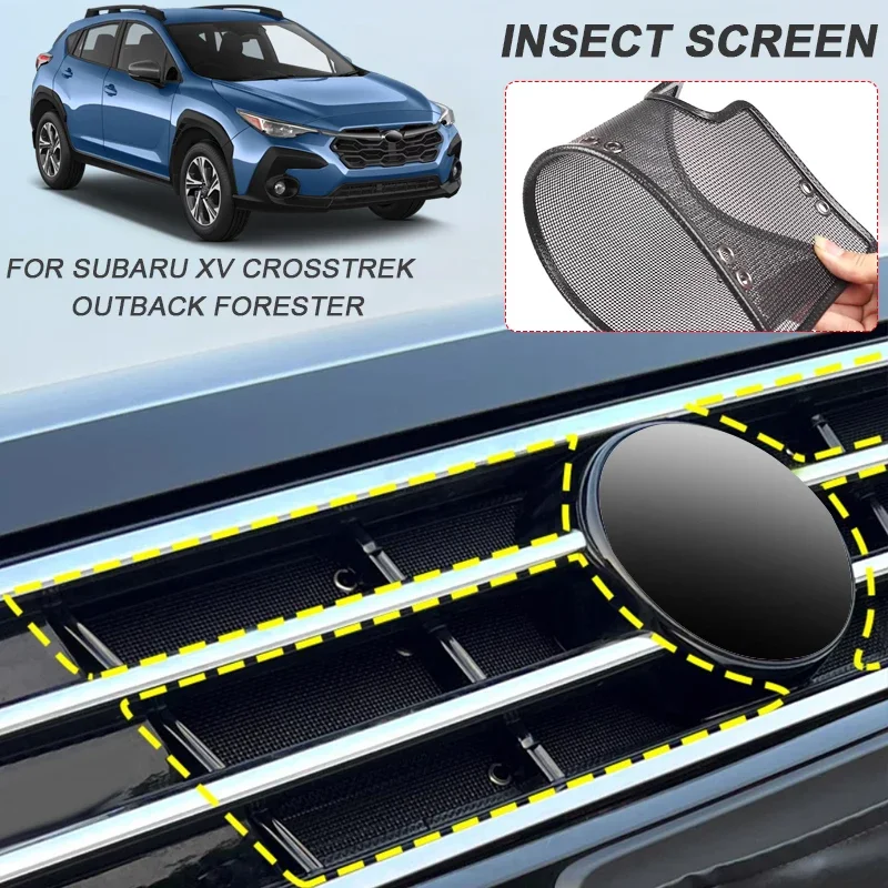 4PCS Car Insect-proof Air Inlet Protect Cover Airin Insert Net For SUBARU CROESSTREK GU FORESTER SK OUTBACK BT XV CROSSTREK GT