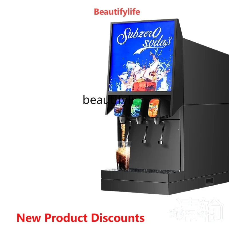 

A61 Commercial Cold Drink Beverage Dispenser Automatic Three-Valve Self-Service Carbonic Acid Drinking Machine