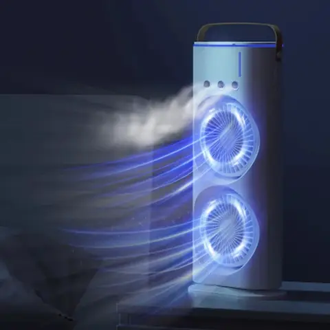 3-in-1 팬 에어컨, 가정용 소형 LED 공기 냉각기, 휴대용 야간 조명, 에어컨 가습기, 팬, 선물 Best5 3-in-1 팬 에어컨, 가정용 소형 LED 공기 냉각기, 휴대용 야간 조명, 에어컨 가습기, 팬, 선물 Best5