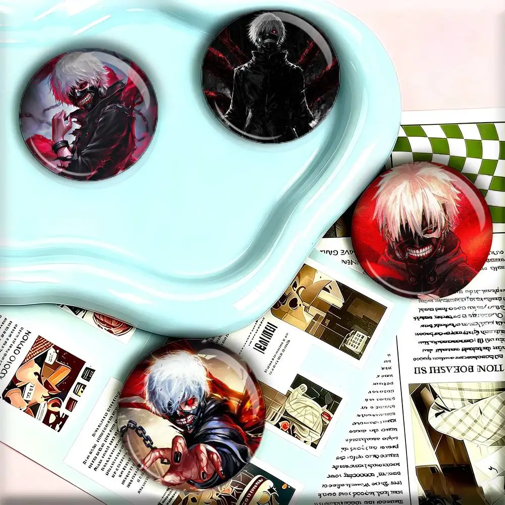 Tokyo Ghoul Kaneki Ken Anime  25mm 32mm 44mm 58mm 75mm Brooches Badges Pins for Accessories Gift