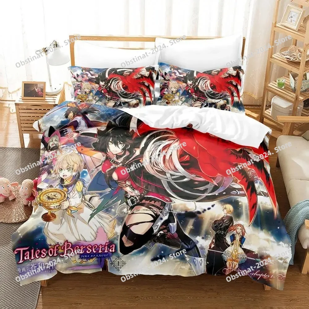 Tales Of Berseria Bedding Set Single Twin Full Queen King Size Bed Set Adult Kid Bedroom Duvet Cover Sets 3D Game Bed Sheet Set