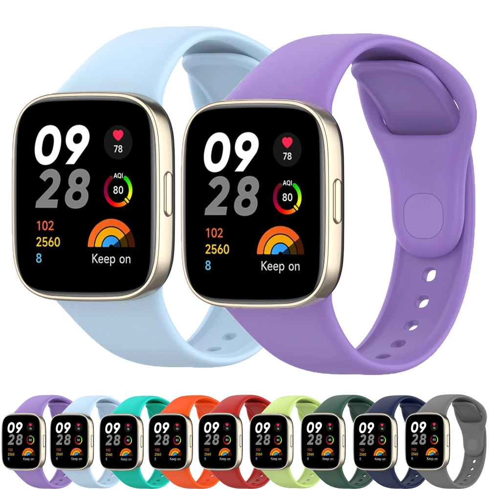 Silicone Strap para Redmi Watch 3, Active Band, Pulseira para Xiaomi Mi Watch 3 Pulseira