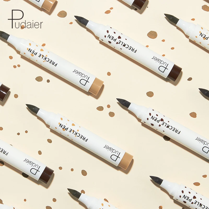 Pudaier-pluma de pecas resistente al agua, simulación Natural, maquillaje de punto falso, herramienta duradera, delineador de ojos, Cosméticos duraderos