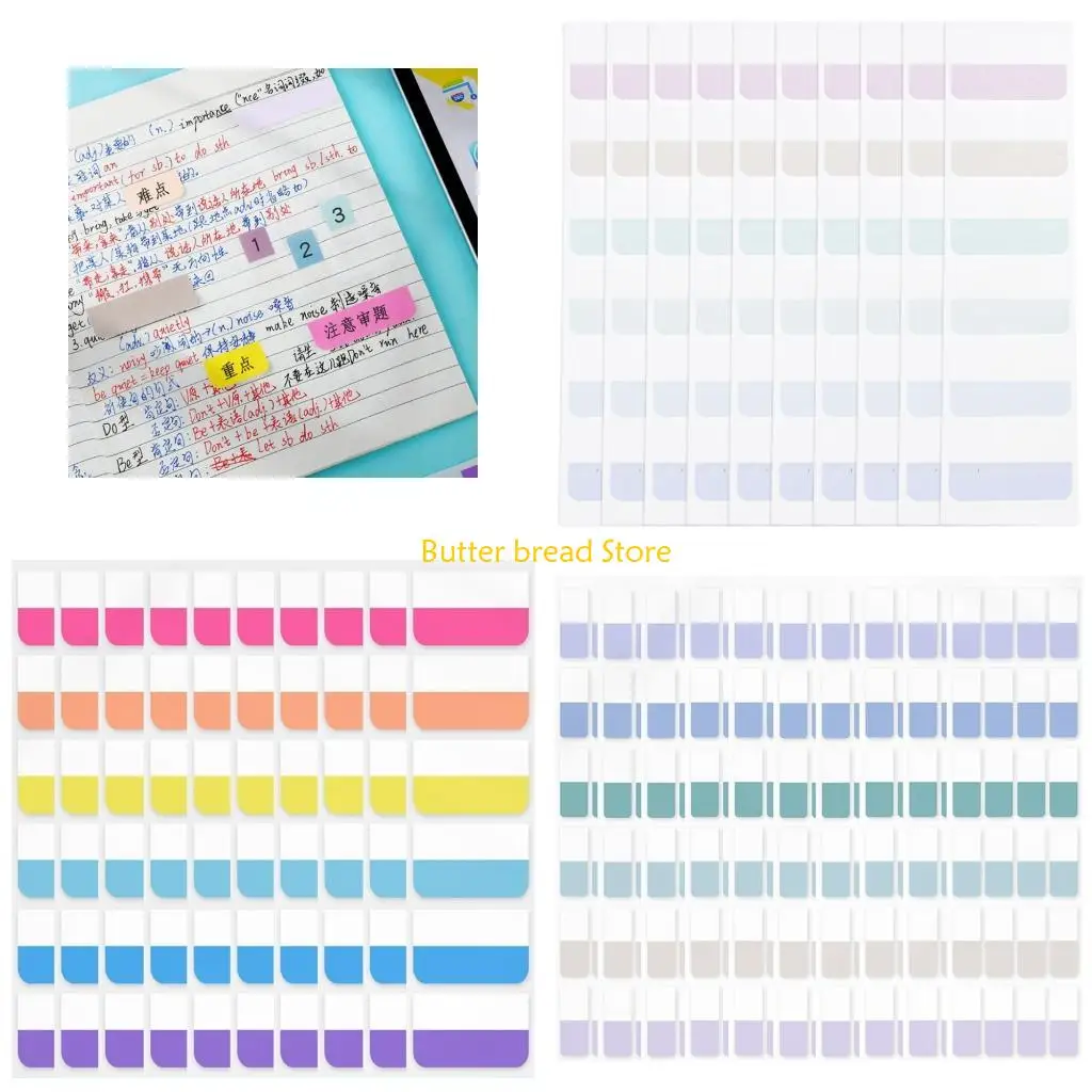 

W89C Notes Flags, Color Index Tabs Index Flag Bright Color Page Index Sticker