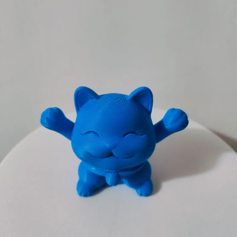 3D Printed Retractable Kitten Creative Stress-relieving Toy Desktop Ornament Toys Cute Retractable Figure Colorful Party Fun Toy