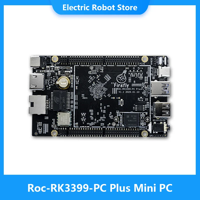 

Roc-RK3399-PC Plus шестиядерная 64-разрядная материнская плата RK3399 с открытым исходным кодом, высокопроизводительный процессор, Android Ubuntu Mini PC