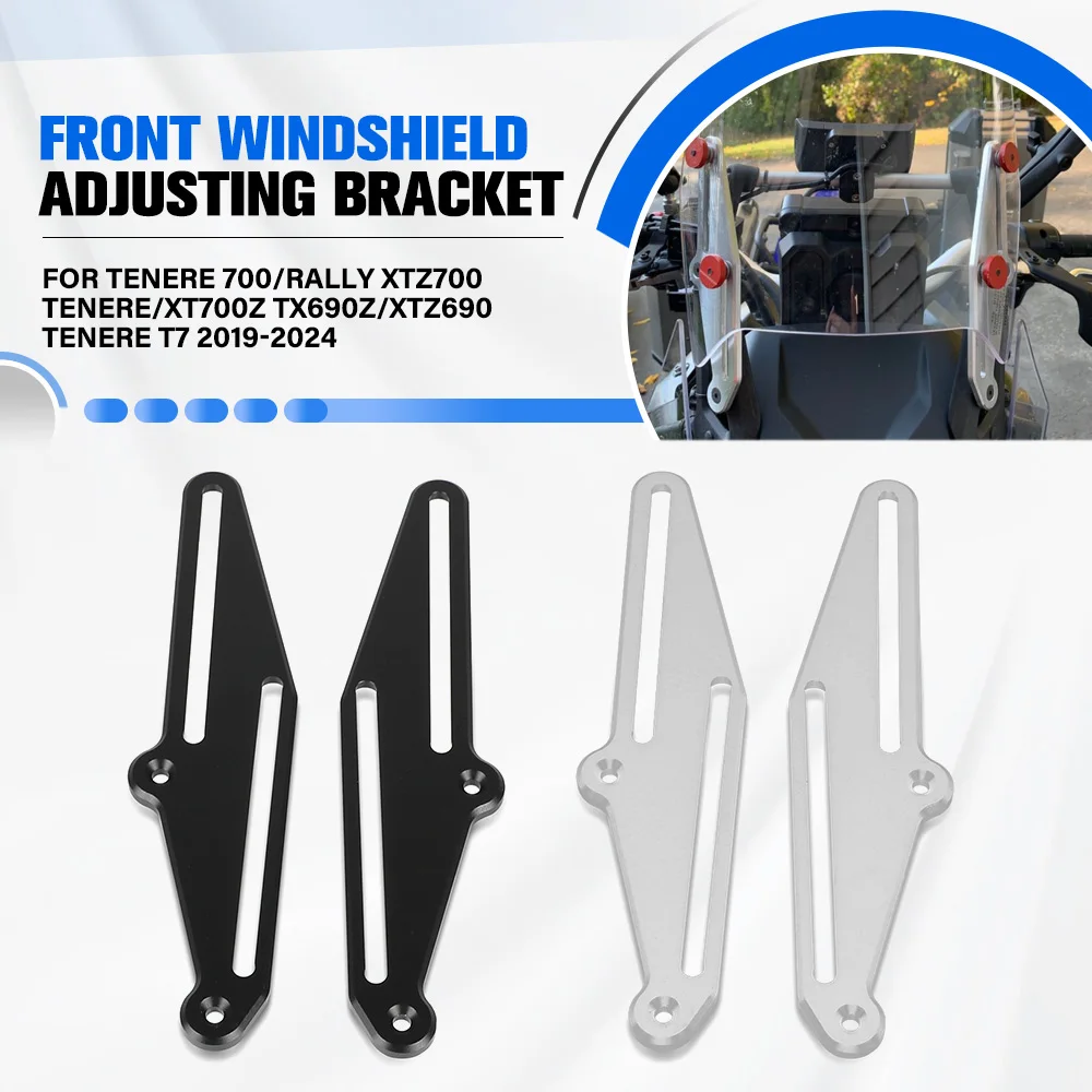 

For Yamaha Tenere 700/Rally XTZ700 Tenere/XT700Z TX690Z/XTZ690 Tenere T7 2019-2024 Motorcycle Front Windshield Adjusting Bracket