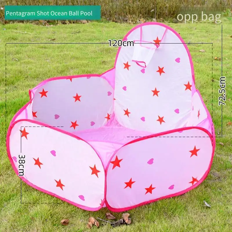 Kids Castle Tent Tunnel 3 Piece Set Boys Girls Princess Playhouse Indoor Outdoor Crawling Game Foldable Toy Ocean Ball Pool Gift