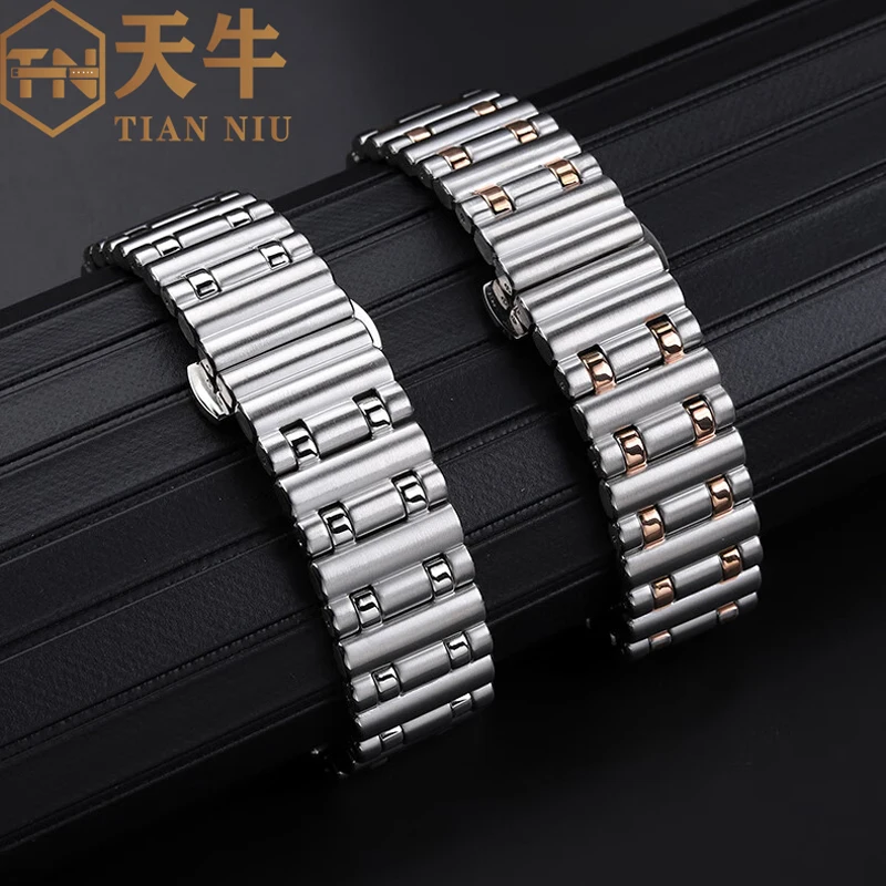 24mm Solid Stainless Steel Watchband For Breitling B01 Series Strap Super Mechanical Timepieces Watch Chain Men\'s bracelet strap