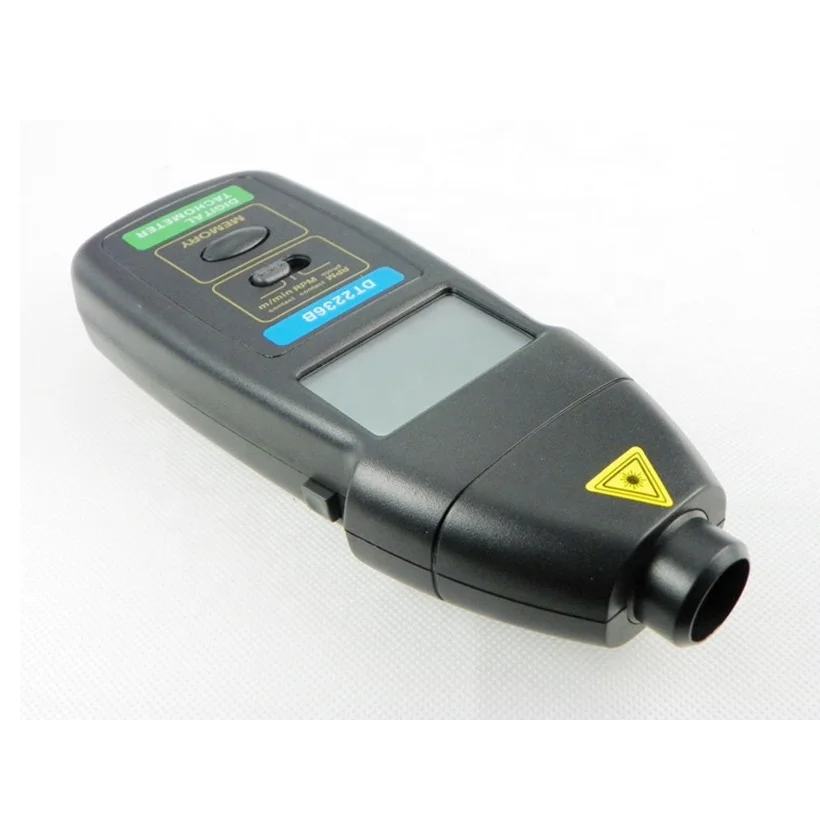 Tacómetro de Dos Funciones DT-2236B, Tacómetro Láser de Velocidad, Tacómetro Fotoeléctrico y Tacómetro Digital de Contacto