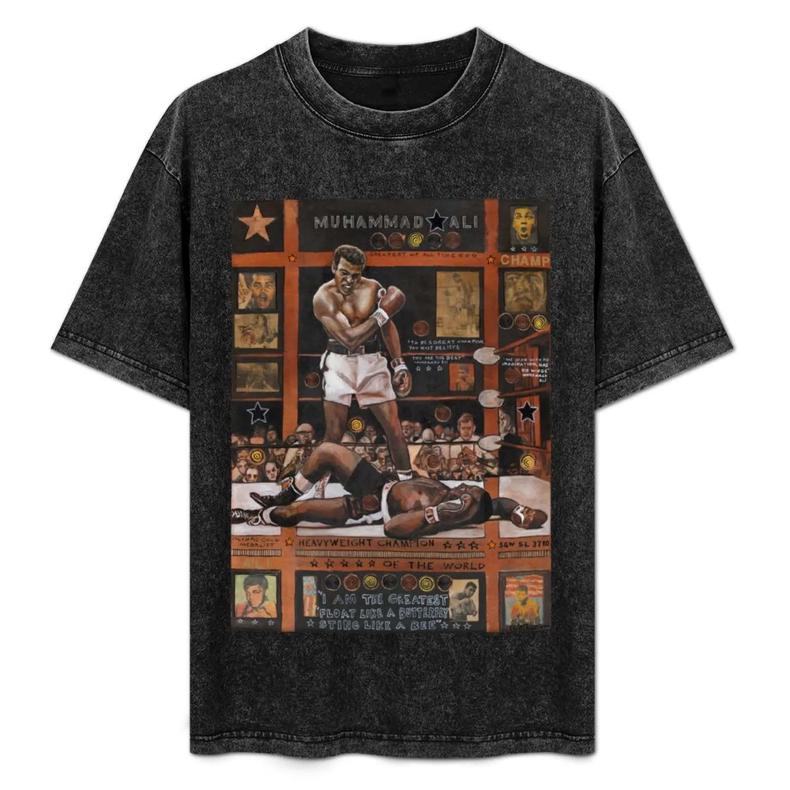 Muhammed Ali T-Shirt baggy shirts vintage clothes Aesthetic clothing shirts men