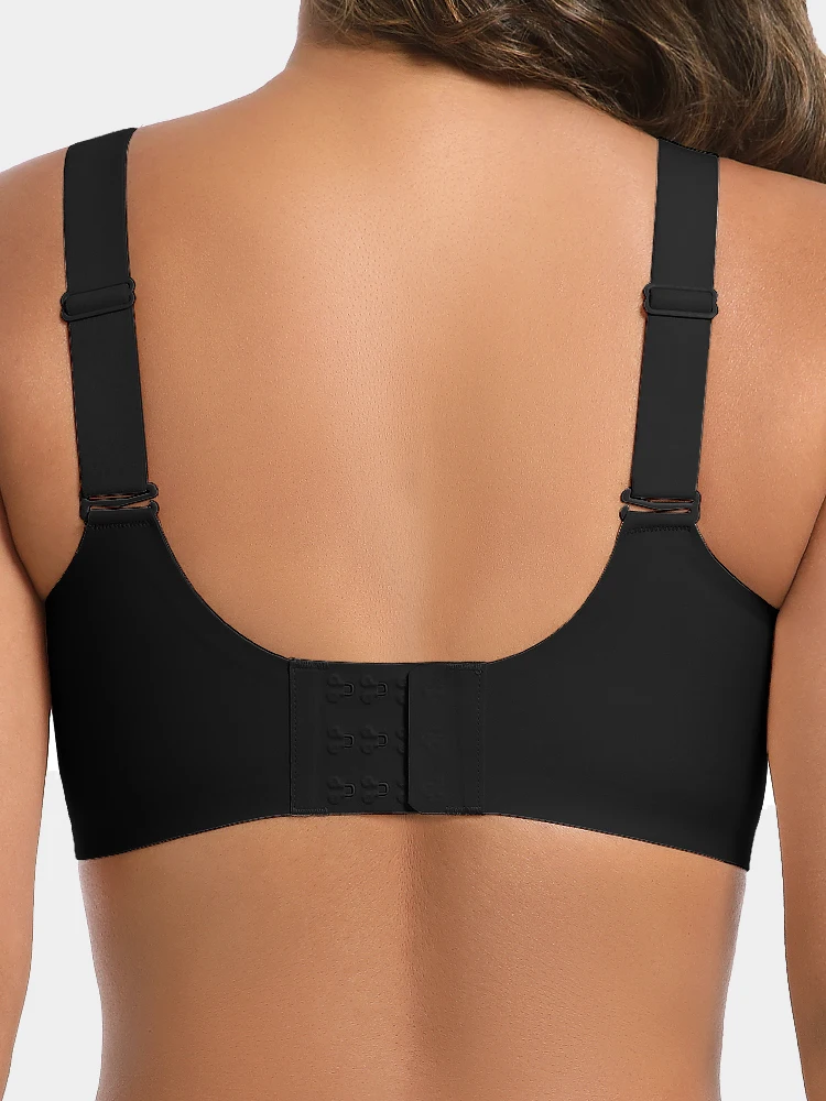 Бесшовный сетчатый бюстгальтер пуш-ап с v-образным вырезом и полным покрытием, женское мягкое удобное нижнее белье 7846