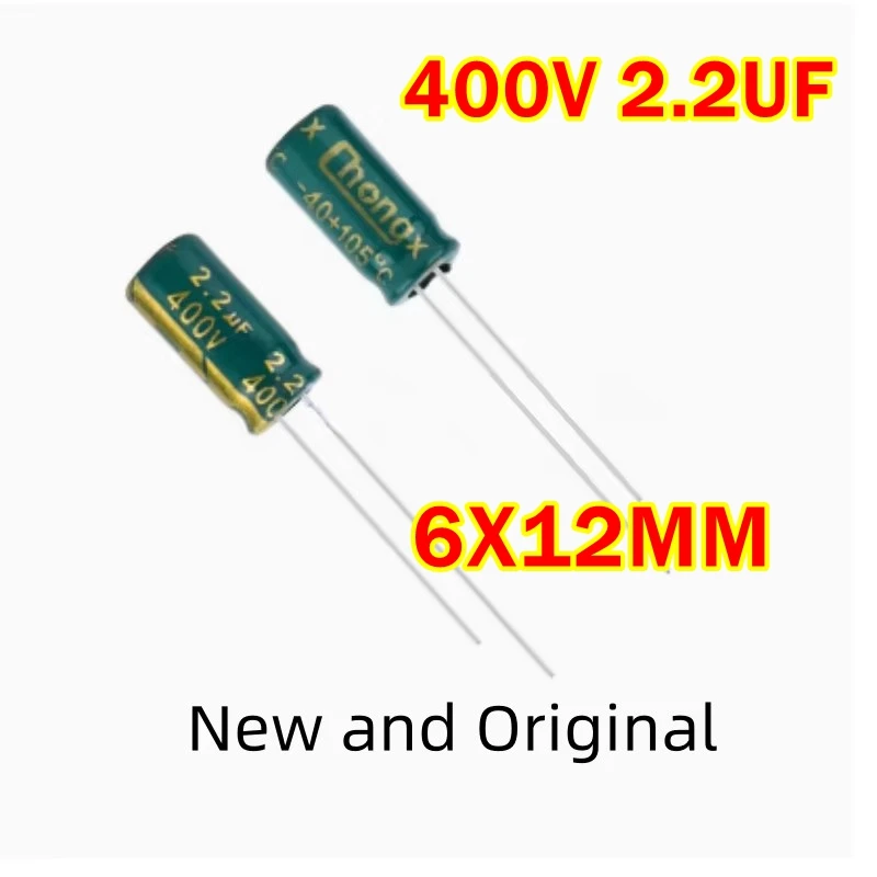 400V 2.2UF 6X12MM high-frequency low resistance high-quality electrolytic capacitor