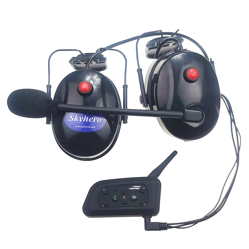 HS-01-XLR Bluetooth Headset for paramotor Helmet, Replace Noise Canceling Headset