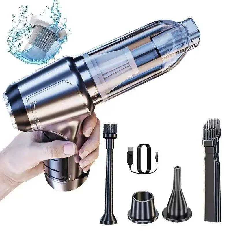 HL107 Car Vacuum Cleaner Wireless Handheld Vacuum Transparent Multifunctional Manual Vacuum Cleaner