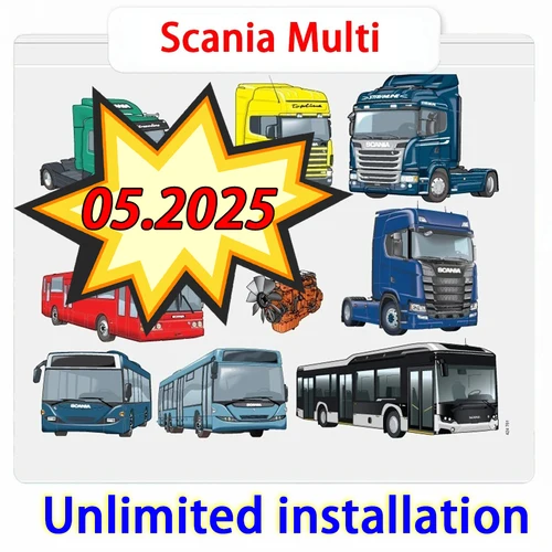 05.2025 para lanzamiento de catálogo de piezas electrónicas múltiples Scania para autobús y motor multi camión Scania para PC ilimitada Scania EPC