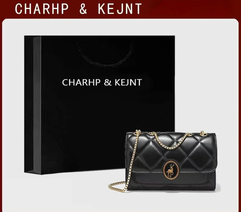 CHARHP&KEJNT nouveau sac à bandoulière simple à la mode, petit sac carré simple à bandoulière, sac à chaîne polyvalent pour femme_voghion.com