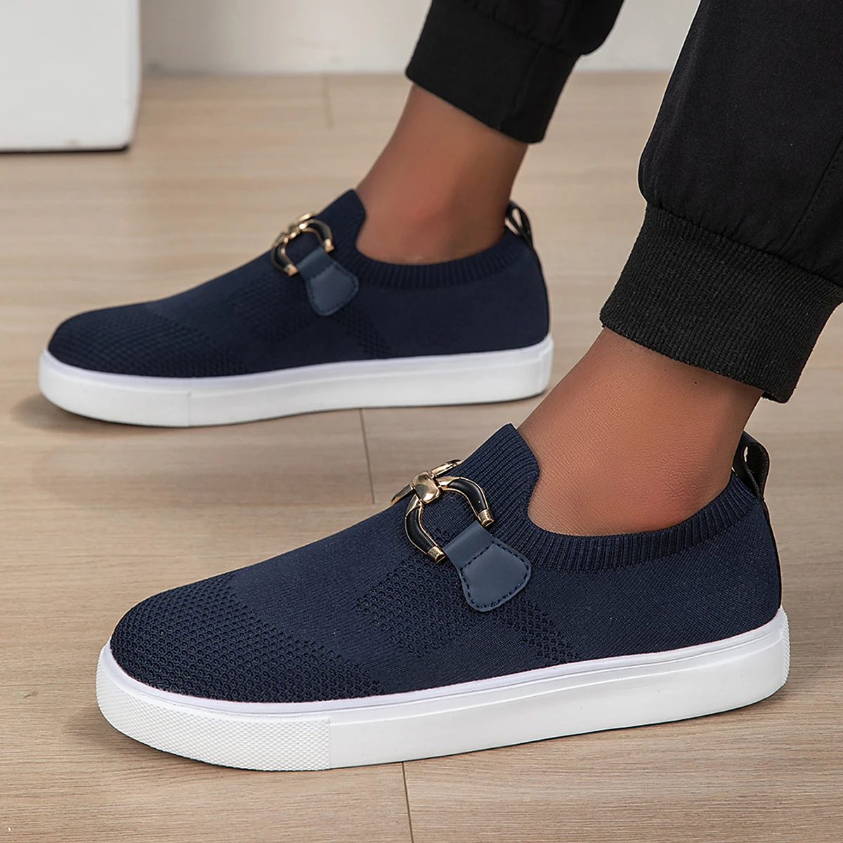 Men's Fashionable Lightweight Casual Shoes, Slip-On Shoes, Breathable Slip-On Lightweight Shoes, Comfortable Loafers