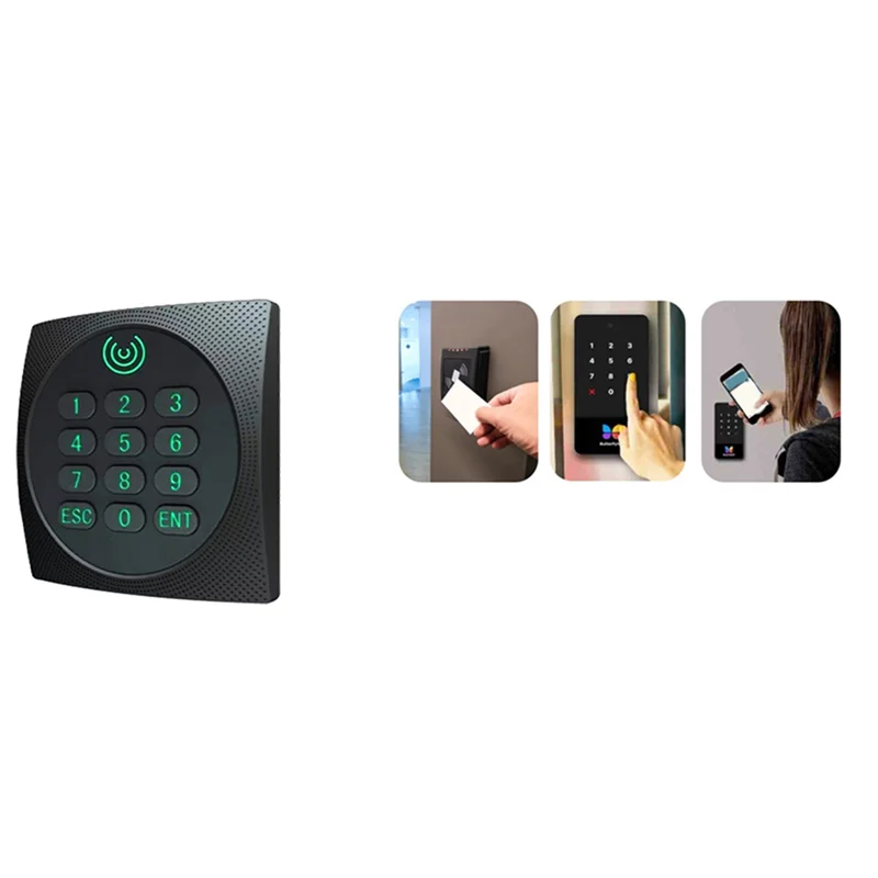 AAAEL-2X KR602M Wiegand 34/26 Bit RFID Reader 13.56Mhz For Access Control Supports Card NFC Password With Keyboard LED