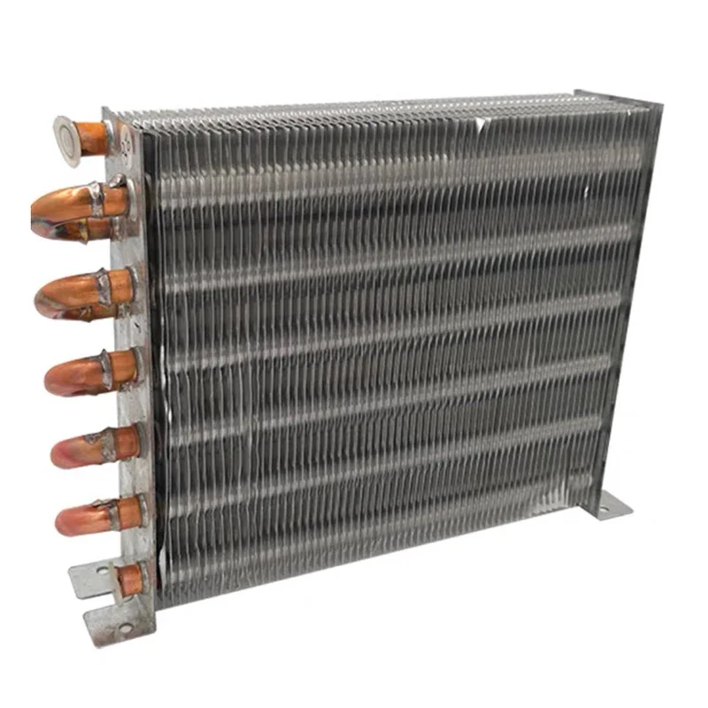 NF Freezer condenser Air-cooled water-cooled aluminum fin condenser Copper tube radiator fin heat exchanger without shell