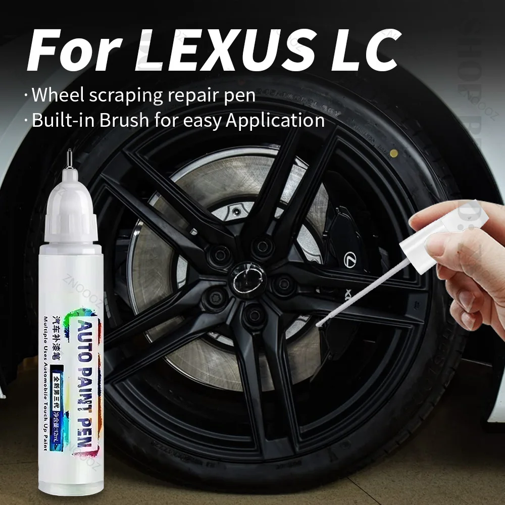 

Для Lexus LC Touch Up Paint Wheel Repair Kit Быстрая и легкая краска для ремонта царапин на колесах Для ремонта колес автомобиля Серебристый Черный