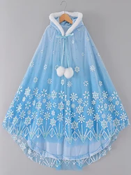 3-10 Years Girls Cloak New Fashion Long Jacket Fancy Fairy Princess Cape Halloween Costume Christmas Birthday Party Kids Clothes