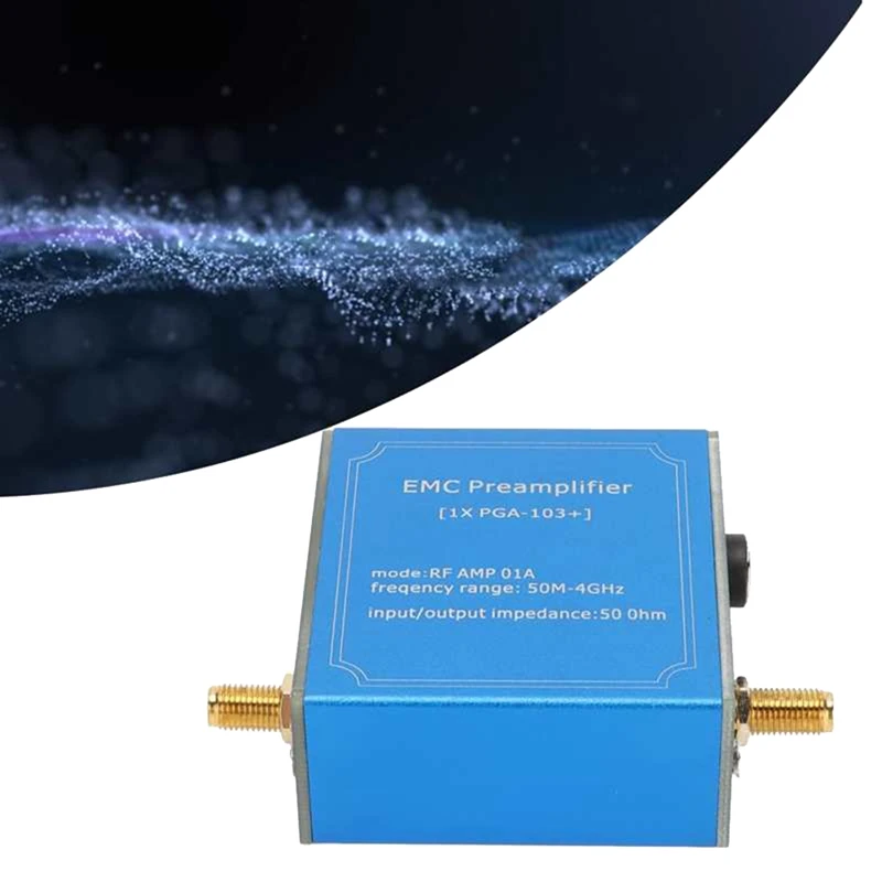 EMC EMI Signal Amplifier Module 50M‑4Ghz Wideband Plug And Play DC 9‑15V High Gain LNA Module For Communication System