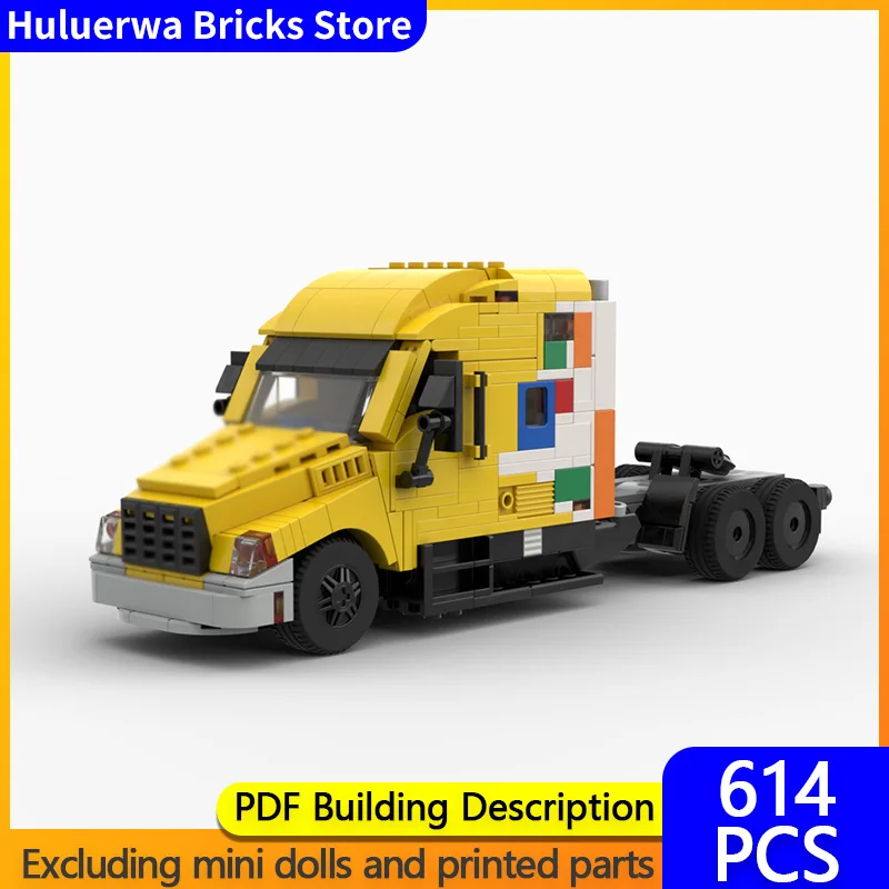 

Speed Racing Car Model MOC Building Bricks Heavy-Duty Transport Truck Modular Technology Gifts Holiday Assemble Children Toys