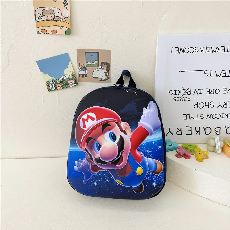 Super Mario Bros Backpacks Anime 3D Mario Schoolbags for Children Kindergarten Supplies Large Capacity Kids Shoulder Bag Gifts