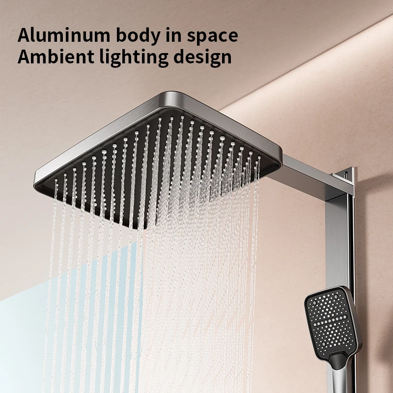 Shower System Mixer Rainfall Shower Head Bathroom Shower Set