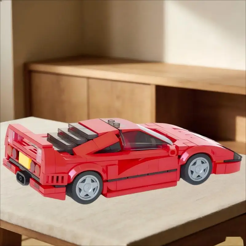 

Classic Supercar Model MOC-99799 F40 Red New Style Assembling Building Block 342PCS Creative Garage Toys Holiday Gift