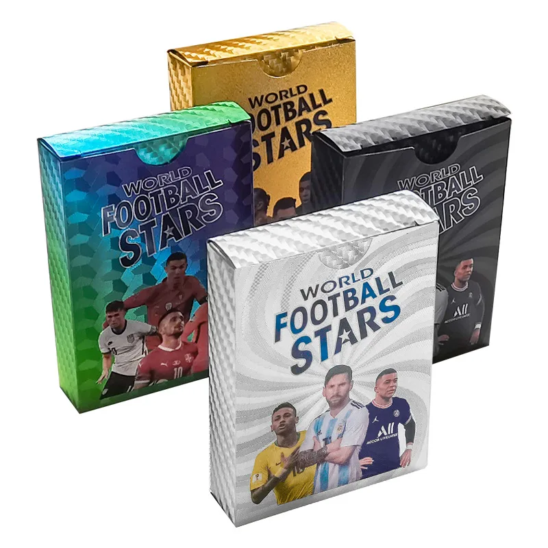 Colour Football Star Collection Card Star Limited Edition Signature Series Trading Football Player Card Fan Gift Pack Kids Gifts