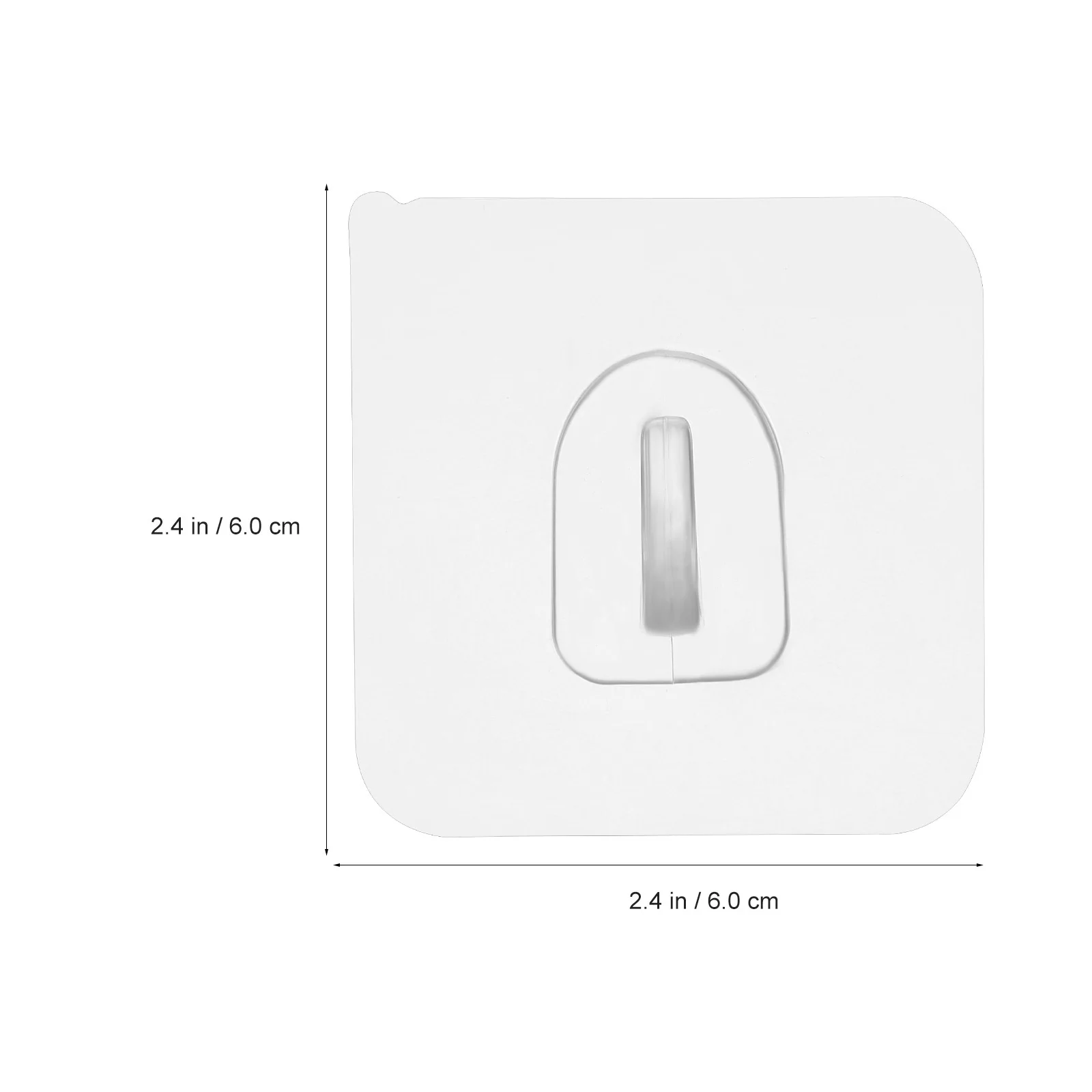 30개 투명 접착식 후크, 옷, 수건, 모자 등에 사용 가능한 간편하고 심플한 홈 수납 솔루션, 자가 접착식 투명 후크